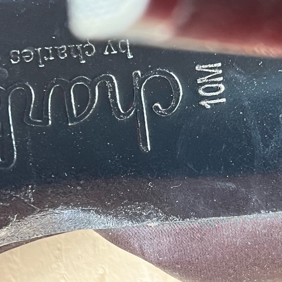 New Charles David Black Floral Stiletto 10 - Picture 8 of 9